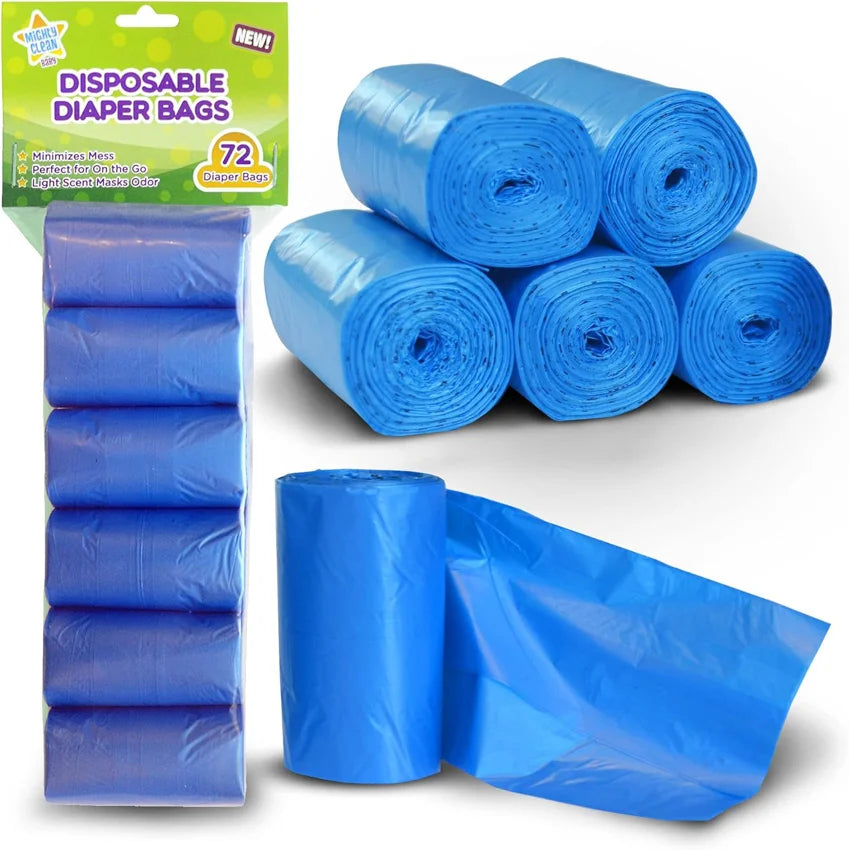 Mighty Clean Baby Disposable Diaper Bag Refill Rolls