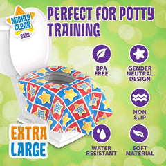 Mighty Clean Baby XL Disposable Toilet Seat Covers