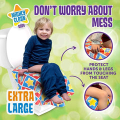 Mighty Clean Baby XL Disposable Toilet Seat Covers