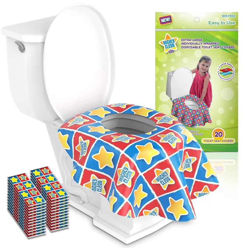 Mighty Clean Baby XL Disposable Toilet Seat Covers
