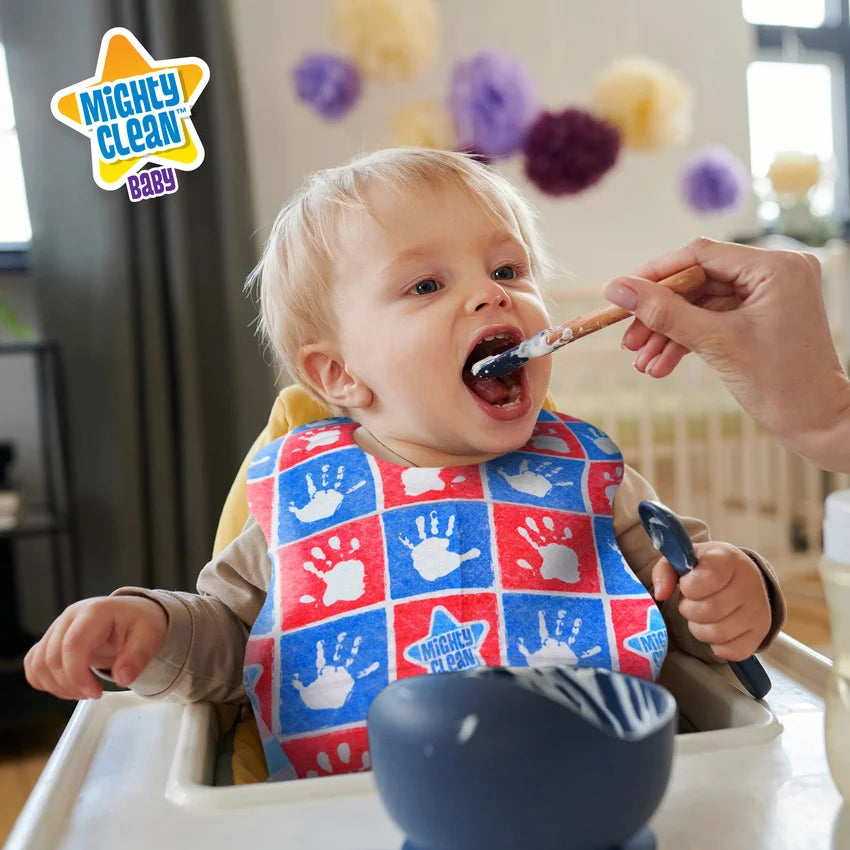 Mighty Clean Baby Disposable Baby Bibs